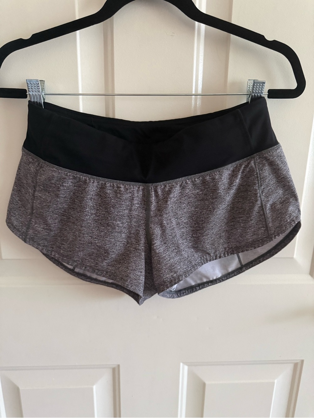 lululemon athletica Black and Gray Two-Tone Women's Athletic Shorts